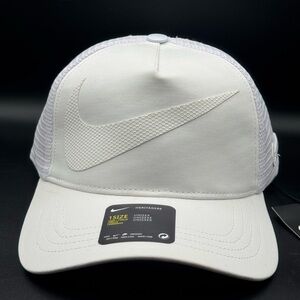 White Nike Trucker Hat